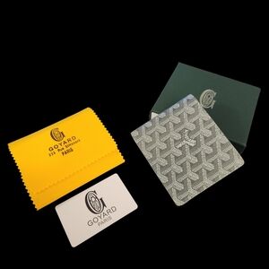 Goyard Grey Victoire Bi-Fold Card Wallet with Box